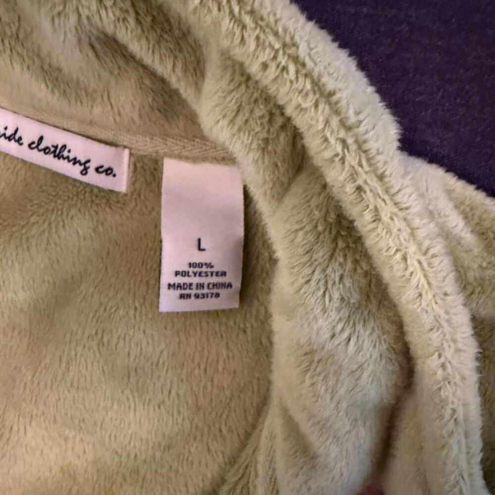 Telluride Clothing Co. Sage Green Full Zip Plush Fleece Jacket Women's L - Picture 9 of 16